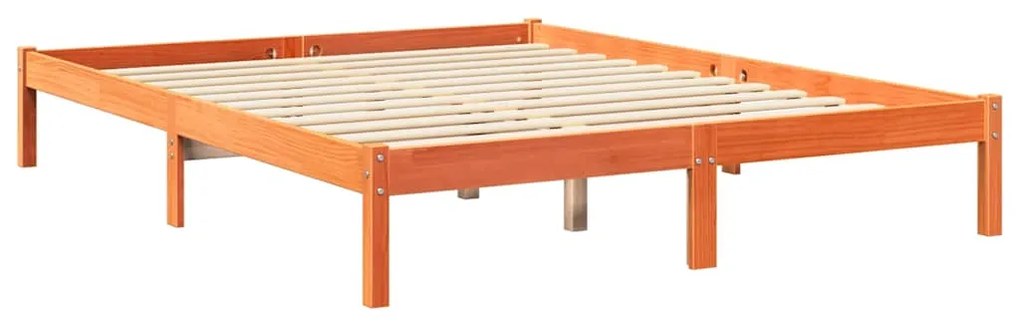 Cama com estante sem colchão 150x200 cm pinho maciço