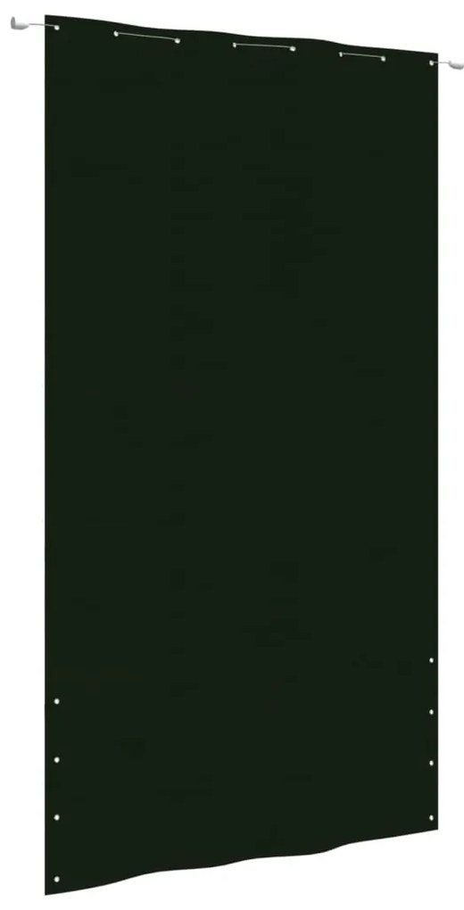vidaXL Tela de varanda 160x240 cm tecido oxford verde-escuro