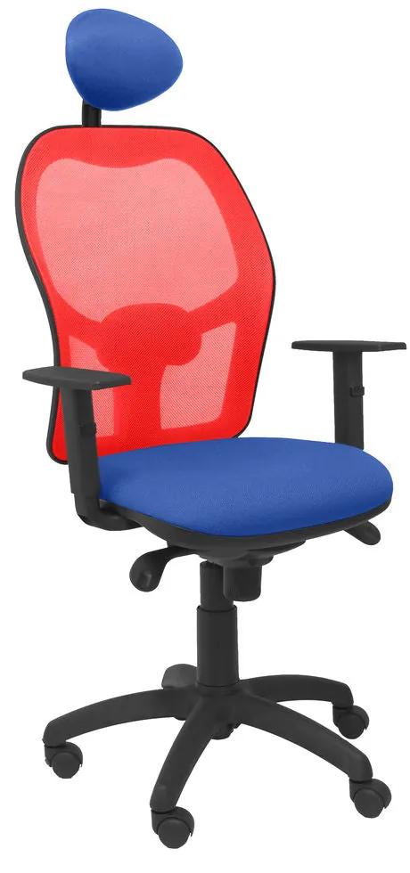 Cadeira de escritório com apoio para a cabeça Jorquera P&amp;C ALI229C Azul