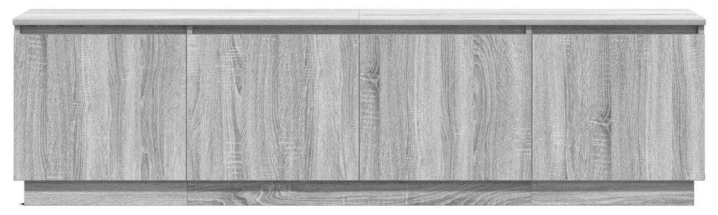 Armário de TV com LED Cinza Sonoma 180x38x49 cm Madeira Engenheirada