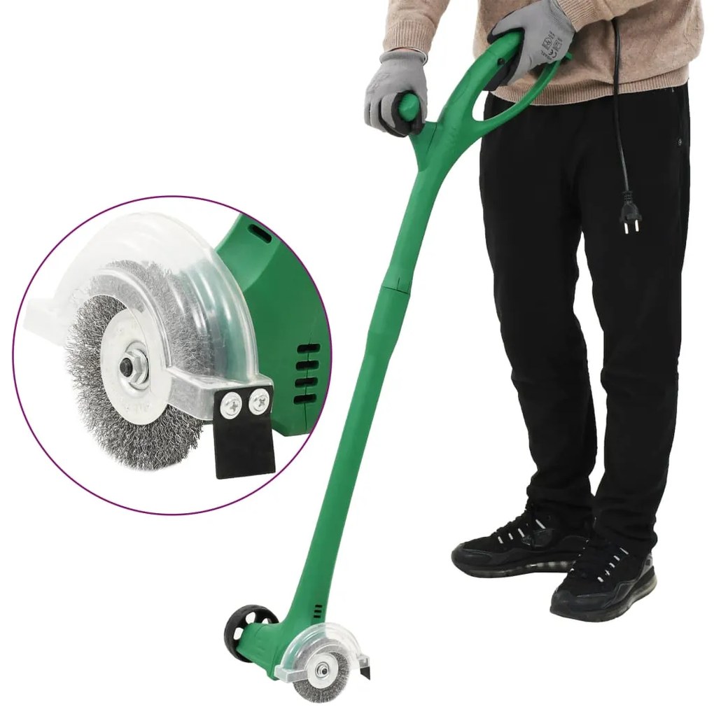 144011 vidaXL Removedor de ervas elétrico 140 W verde