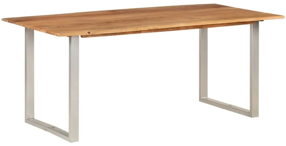 Mesa de jantar 180x90x76 cm madeira de acácia maciça