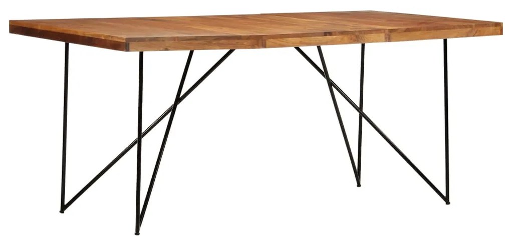 Mesa de jantar 180x90x76 cm madeira de acácia maciça