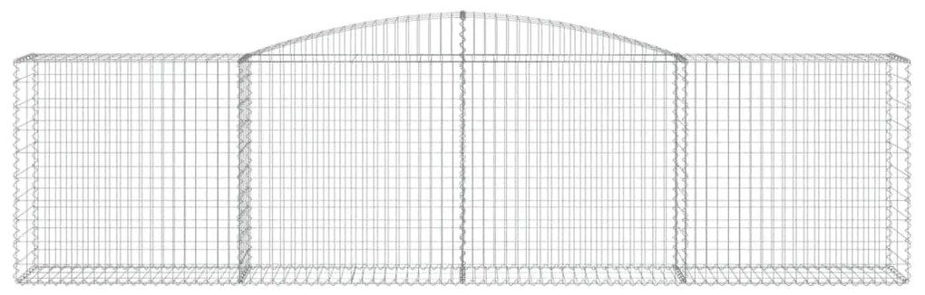 Cesto gabião arqueado 400x50x100/120 cm ferro galvanizado
