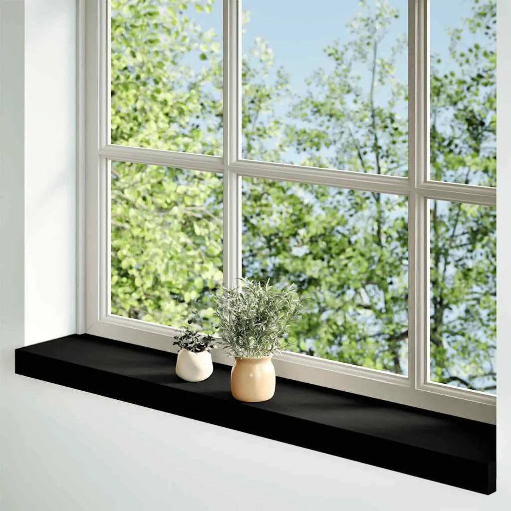 Soleiras da janela 2 pcs 90x15x2 cm carvalho castanho-escuro