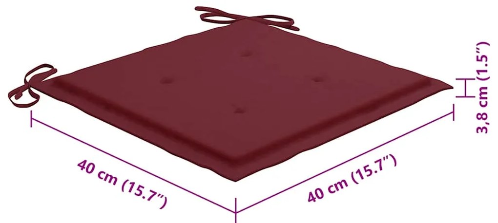 Cadeiras de exterior dobráveis 8pcs c/ almofadões acácia maciça