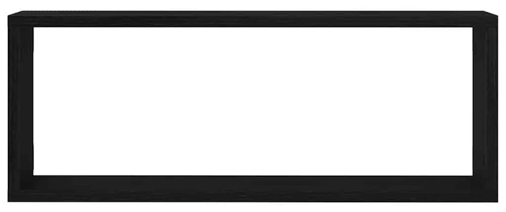 Prateleiras de Parede vidaXL 2 Peças Carvalho Preto 60x15x23 cm Feitas