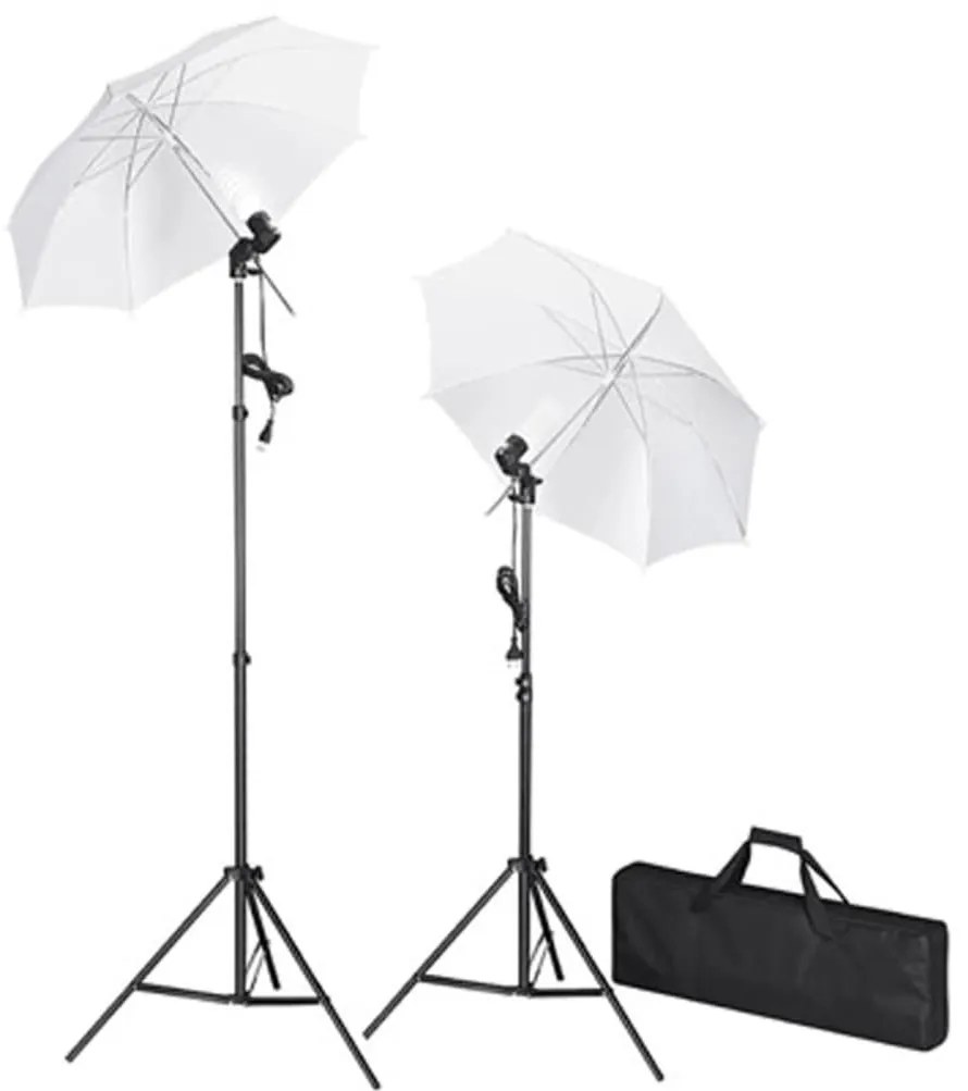 Kit de estúdio com fundo verde 600x300 cm e luzes