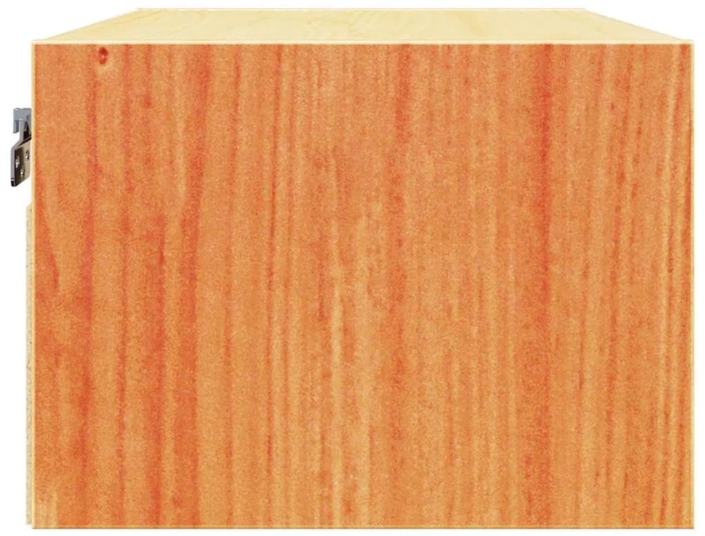 Mesa de Cabeceira Montada na Parede 2 pcs Castanho-mel