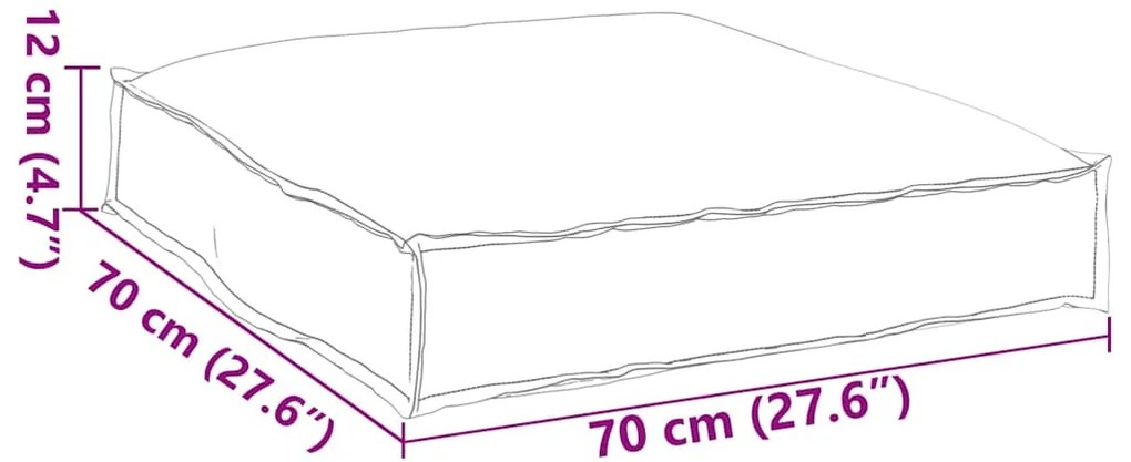 Almofada Para Palete - Assento Selva Tropical 70x70x12 cm - Tecido Oxf