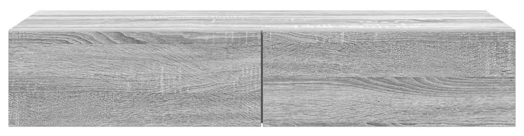 Prateleira parede c/ gavetas 100x36x19 cm derivados de madeira