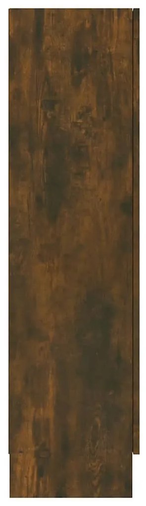 Vitrine 82,5x30,5x115 cm derivados de madeira carvalho fumado