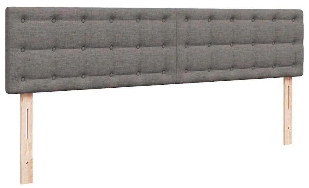 Estrutura de cama otomana com colchão tecido cinzento 160x200cm