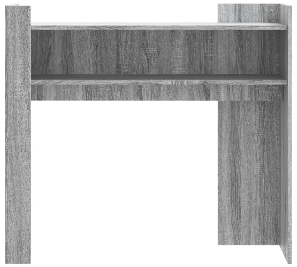 Mesa consola 100x35x90 cm derivados de madeira cinzento sonoma