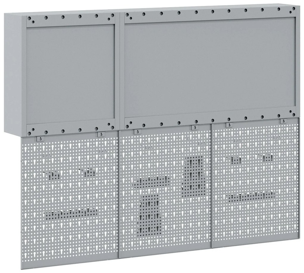 Conjunto de Armário de Ferramentas e Painel de Ferramentas de 5 Peças