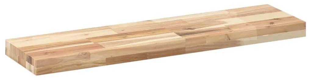 Tampo de mesa retangular 80x20x4 cm madeira de acácia maciça