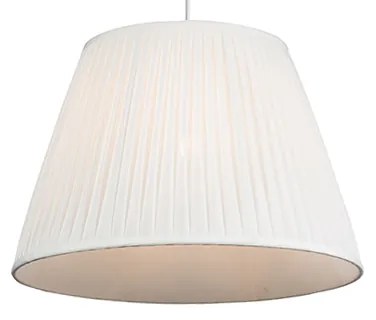 Candeeiro de suspensão retro creme 45 cm - Plisse