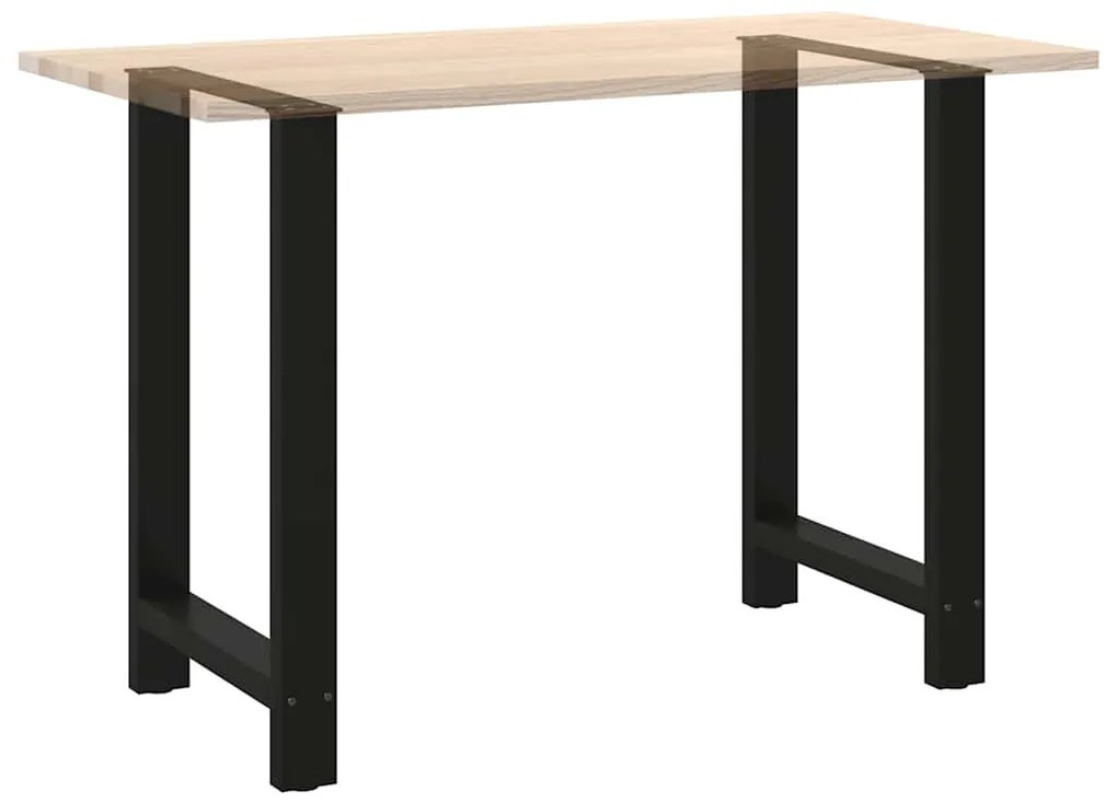 Pés para mesa de bar pretos 2 peças 60x(90-91) cm aço