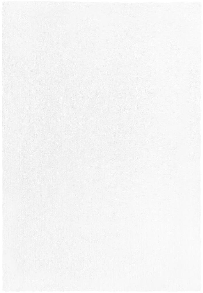 Tapete shaggy 140 x 200 cm branco DEMRE Beliani