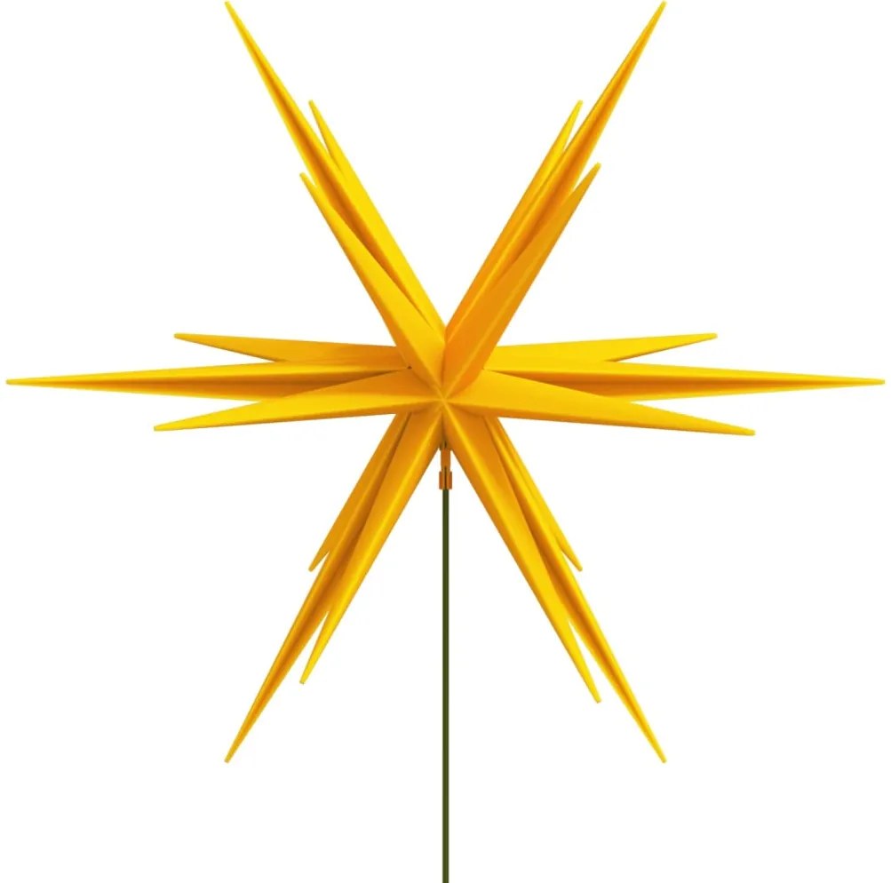 Luz de Natal com estaca LED dobrável 57 cm amarelo