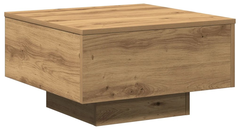 Mesa de Centro vidaXL Artisian Carvalho 55x55x31 cm em Madeira de Enge