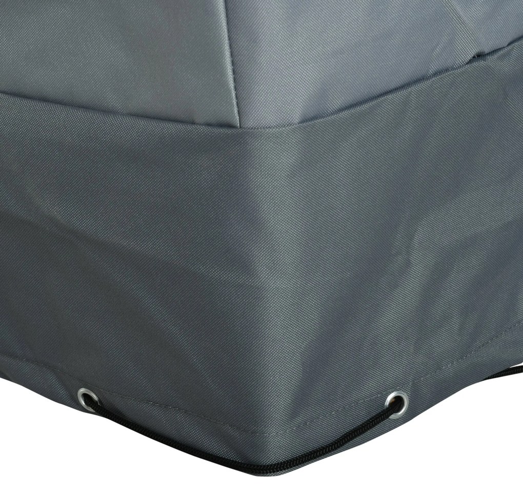 Capa Protetora para Móveis de Jardim Tecido Oxford 600D Impermeável Cobertura de Móveis Mesas Cadeiras Sofá de Exterior com Corda e Fivela 190,5x72x76