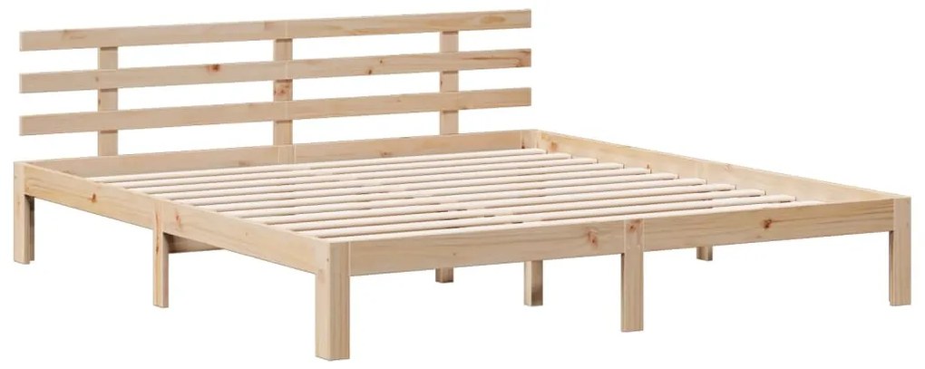 Cama com estante sem colchão 180x200 cm pinho maciço