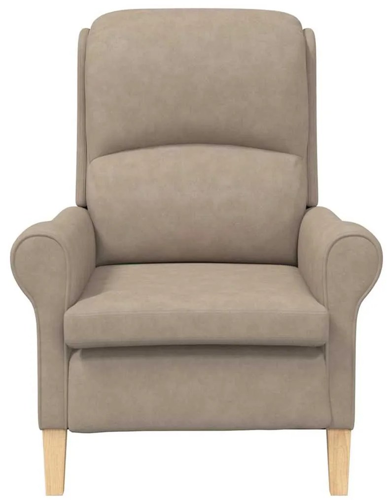 Cadeira de Braço Taupe 52 cm em microfibra