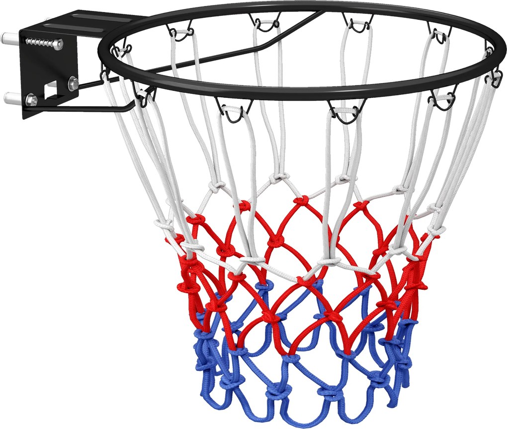 SPORTNOW Cesto de Basquete, Aro Suspenso para Uso Interno e Externo, para Parede com Rede Resistente às Intempéries | Aosom Portugal