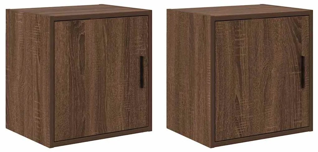vidaXL Armários de parede para garagem 2pcs derivados de madeira