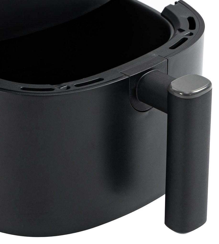 HOMCOM Fritadeira sem Óleo 3L Fritadeira de Ar Quente 1300W com 12 Programas Tela LED Tátil Temporizador Temperatura Ajustável e Cesta Antiaderente 29,5x23,8x30,3cm Preto