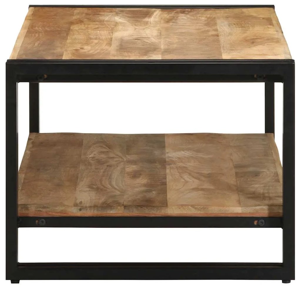 Mesa de centro 90x50x38 cm madeira de mangueira áspera maciça