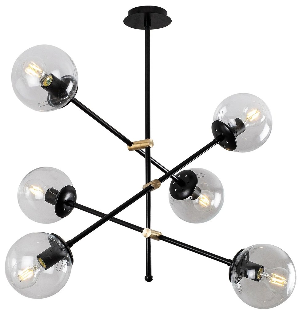 Chandelier Martı – Preto – 82 cm x 76 cm