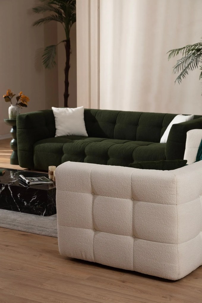 Sofá de 3 Lugares Cady – Bege – 235x100x72 cm
