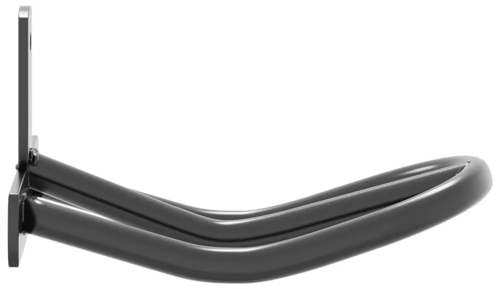 Suporte para brida de parede ferro preto