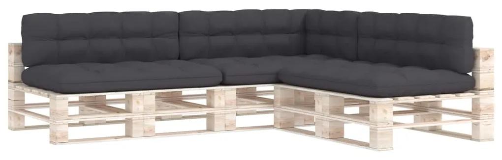 Almofadões para sofás de paletes 7 pcs antracite