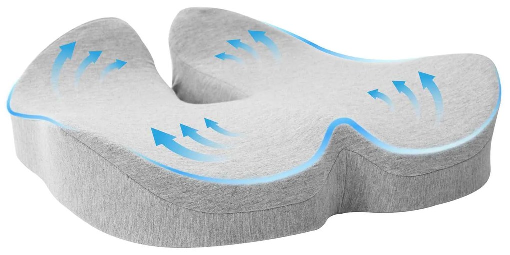 vidaXL Almofada com travesseiro Cinzento-claro 50 x 43 x 10 cm Algodão