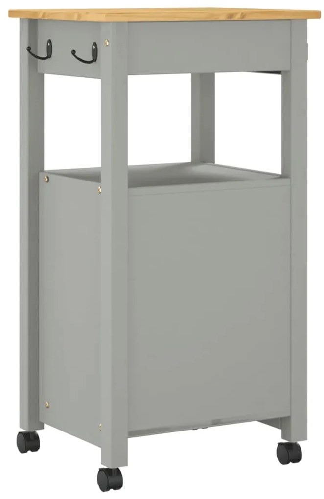 Carrinho de cozinha MONZA 48x40x90 cm madeira de pinho maciça