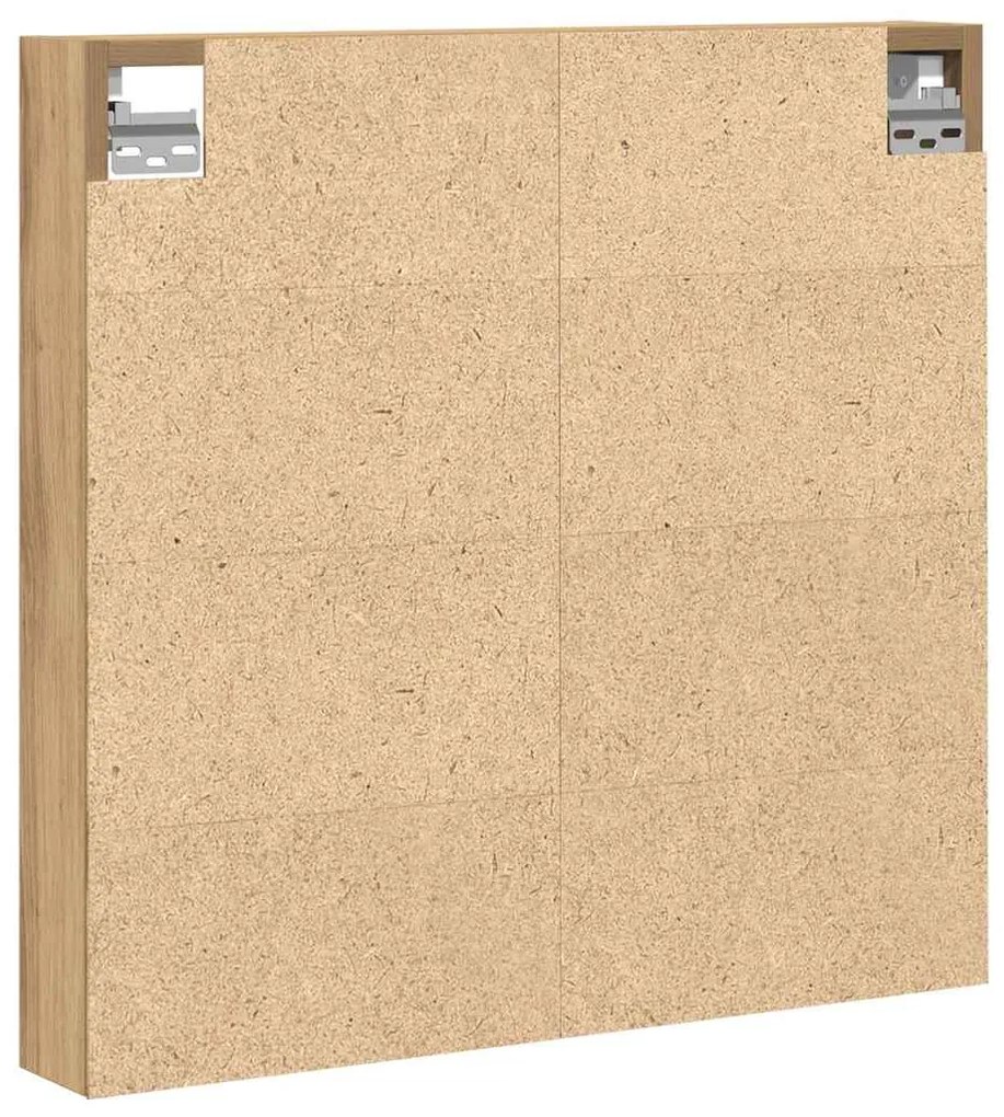 Armário Vitrine vidaXL Carvalho Artisan 60x8,5x58 cm Madeira Engenhari