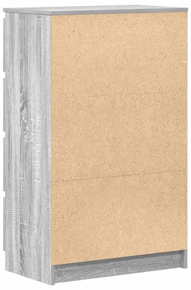 Aparador 60x35x98,5 cm madeira processada cor cinzento sonoma