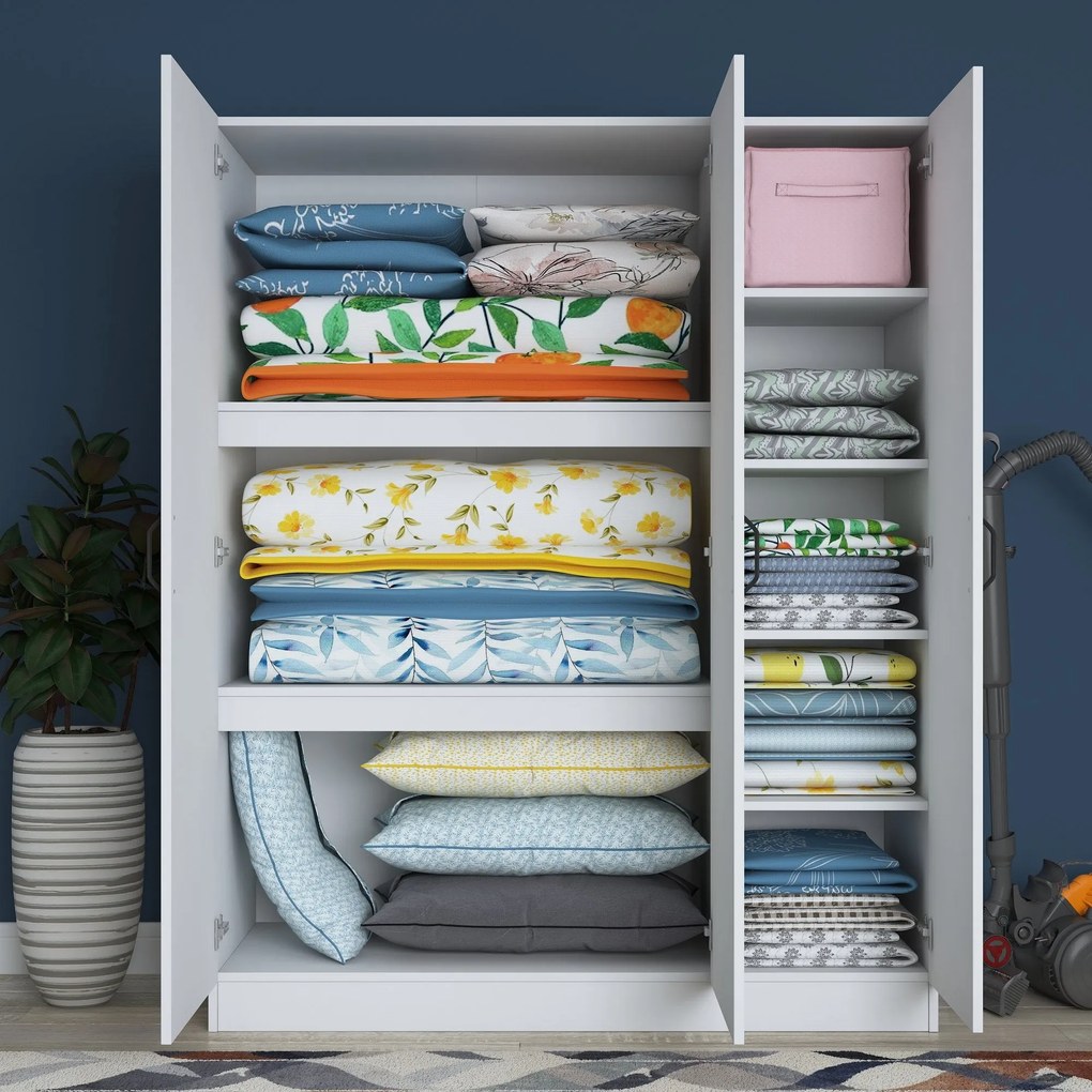 Roupeiro BA105 – Branco – 145x181,8x55 cm