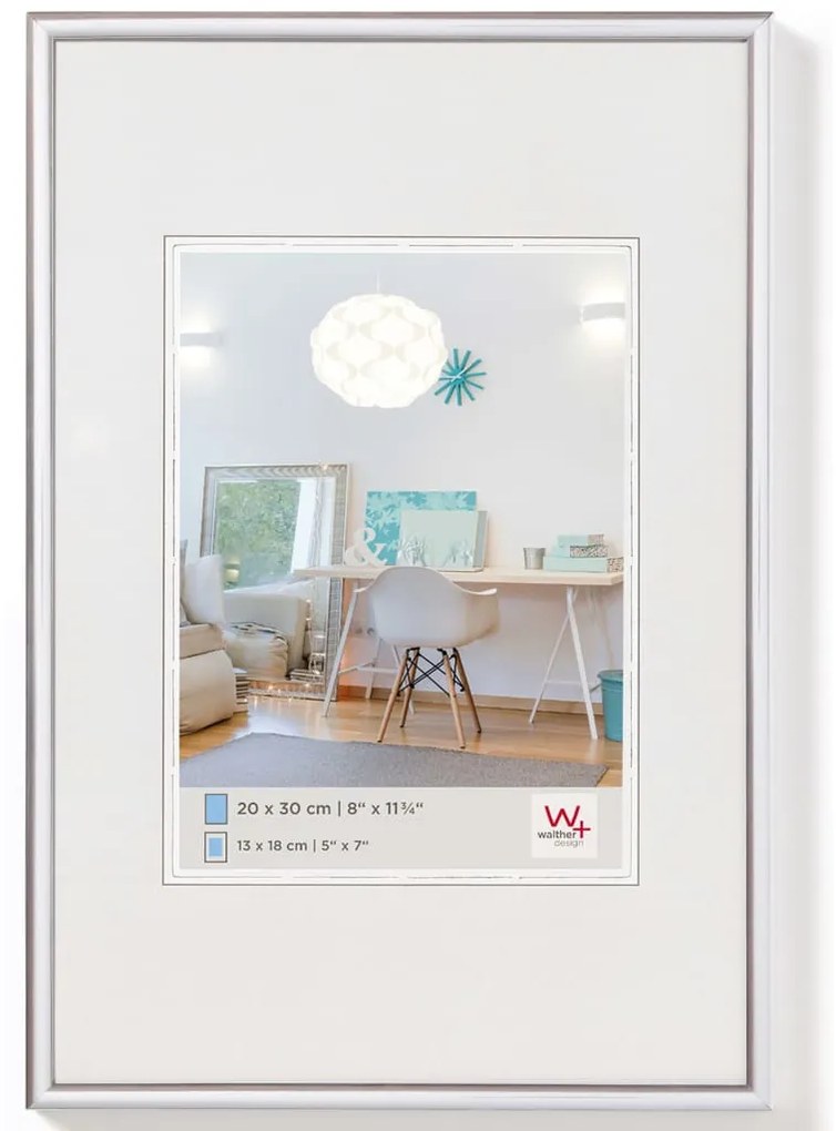 430716 Walther Design Moldura para quadro New Lifestyle 60x80 cm prateado