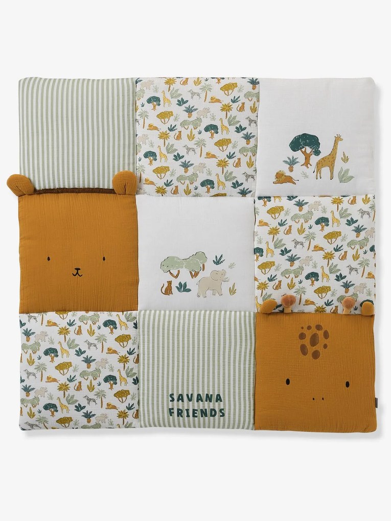 Tapete / Fundo de parque em patchwork, Savana multicolor
