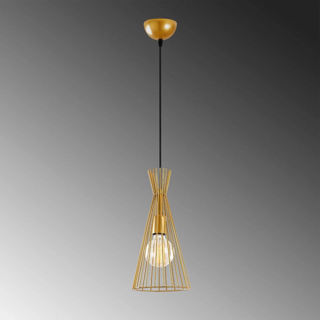 Candeeiro Chandelier Mezopotamya – Dourado – 20 cm x 136 cm