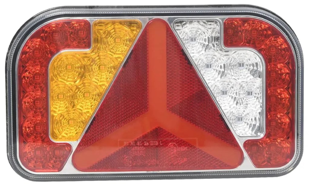 Farolins reboque 2 pcs 24x5x14,5 cm lâmpada LED 12V vermelho