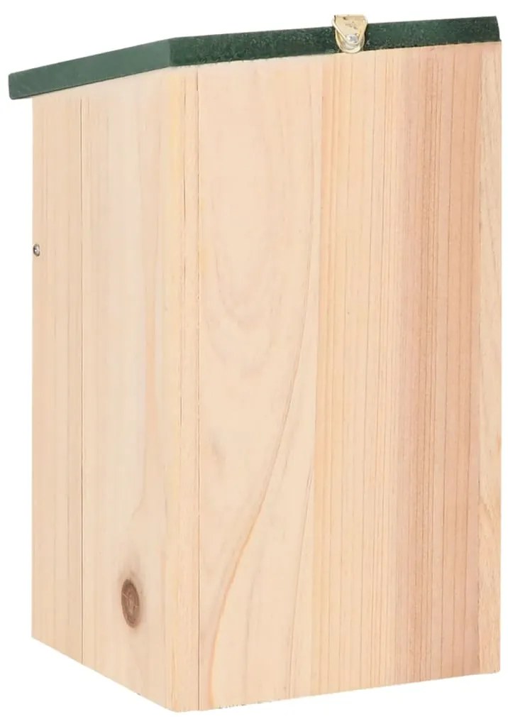 Casas para pássaros 10 pcs 12x12x22 cm madeira de abeto maciça