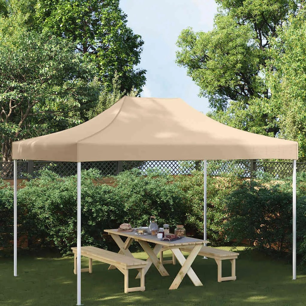 vidaXL Teto para tenda de festas 4,5x3 m 270 g/m² bege