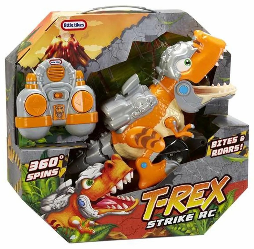Dinossauro Little Tikes T-rex Strike: Walk, Roar And Spin! Telecomando
