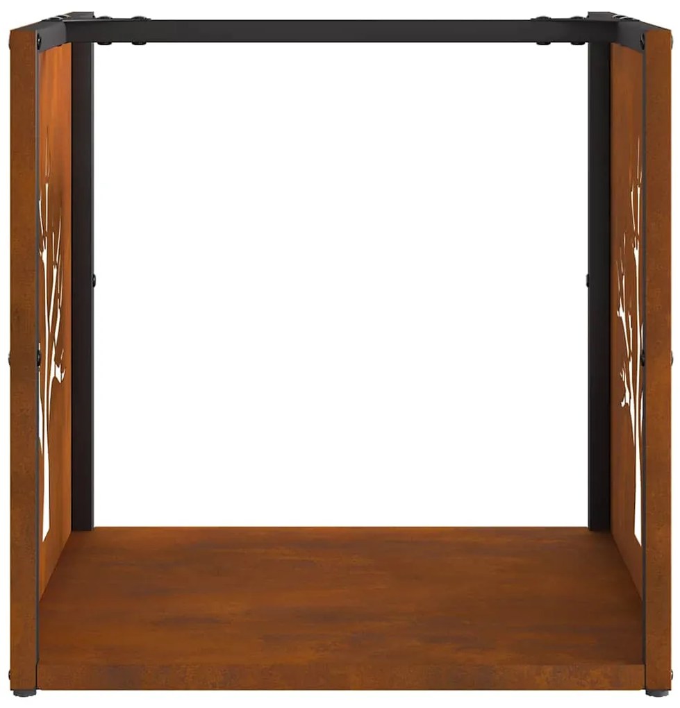 Rack Lenha 40x40x40 cm aço resistente às intempéries