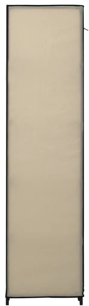 Roupeiro dobrável 110x45x175 cm tecido creme